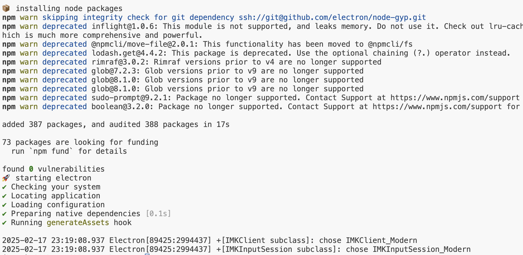 Node packages